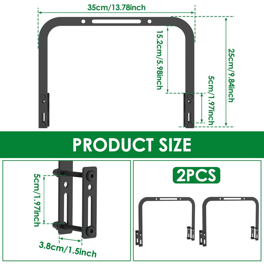 2Pcs Nonslip Mattress Slide Stopper Metal Mattress Gaskets Adjustable Mattress Retainer Bar Furniture Accessories for Bedroom