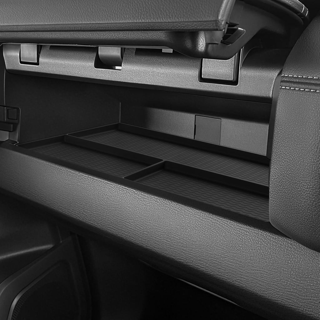 For Mitsubishi L200/Triton 2025 2025 Co-pilot Dashboard Storage Box Tray Silicone Organizer Car Interior Accessories Black