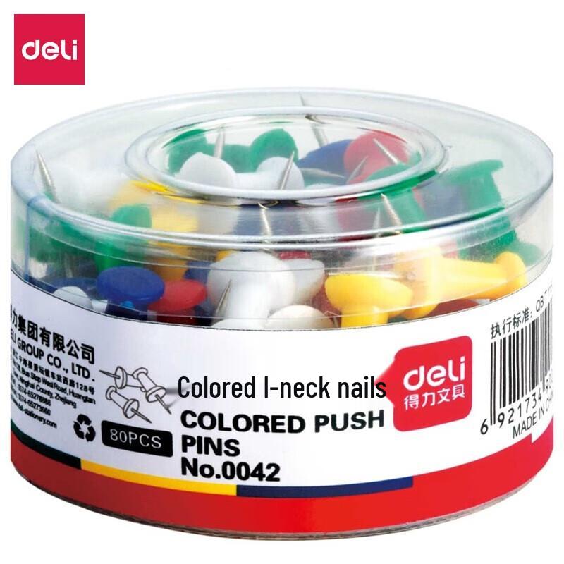 Deli 0042 Colored Push Pins