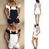Damskie Szorty Ogrodniczki Letnie Seksowne Jednokolorowe Kombinezony Modne Śliniakowe Spodnie Codzienne Dla Stylowych Stylizacji