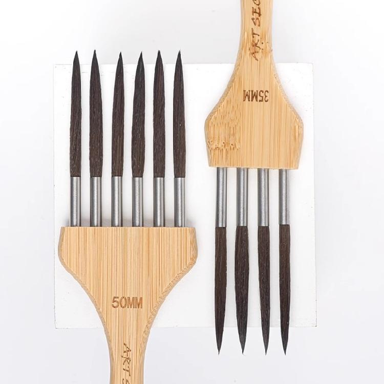 4/6 Teeth Paint Brush Multi-Tooth Painting Brushes Nylon Hair Paint Brushes Artist Brushes Drawing Supplies