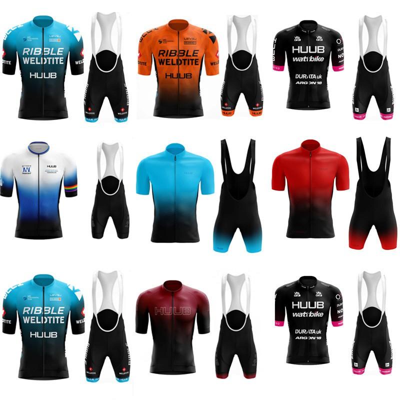 Men Women Cycling Jersey Set Short Sleeve Breathable Quick Dry Bike Riding Outfit