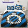 Club Brugge KV Pattern Bedding,Quilt Set Quilt Cover Pillowcase Home Birthday Gift(1 * duvet cover + 2 * pillowcase, without core)