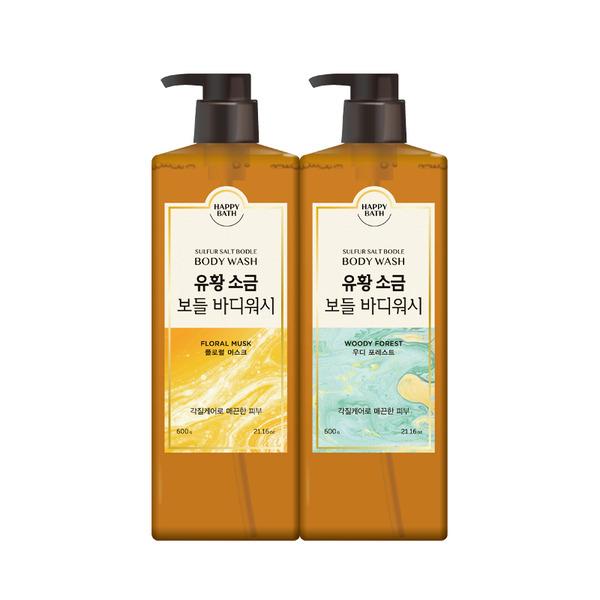 

HAPPY BATH Sulfur Salt Body Wash 600g x 2 02 Woody FOREST 600g x 2