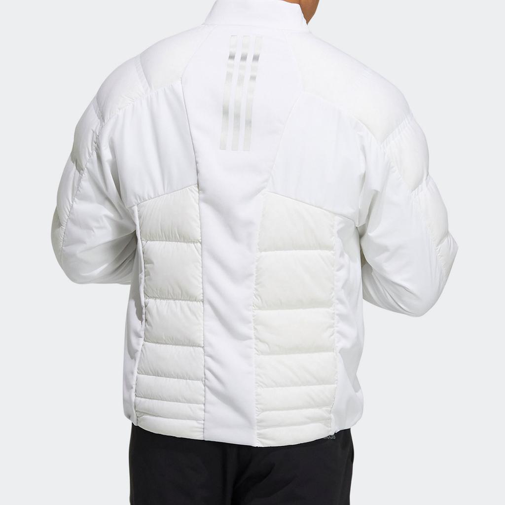 Adidas Solid Color Golf Sports Casual Stand Collar Down Jacket Men Jacket White GT3415