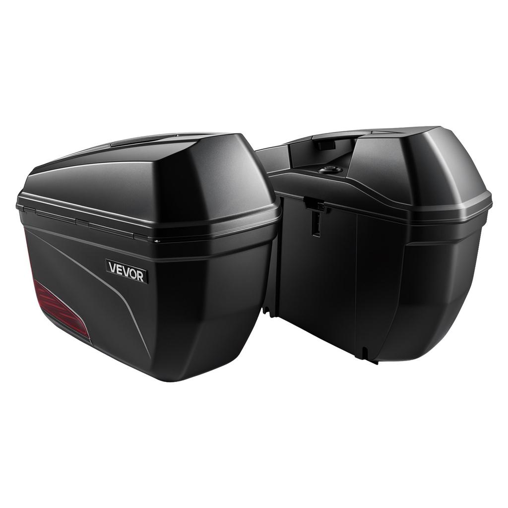 VEVOR Motorcycle Side Case 46L (23L*2) Universal ABS Motorcycle Saddle Case
