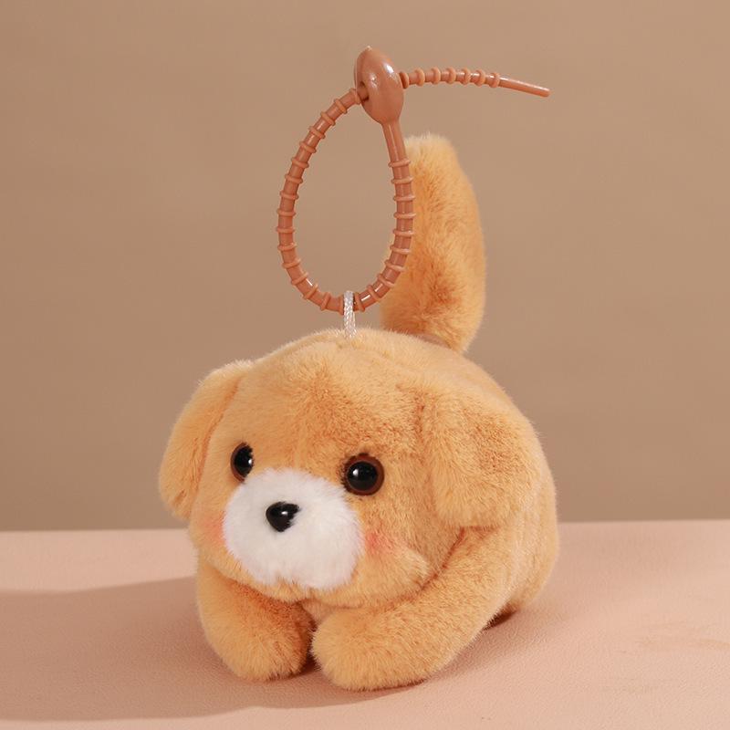 Wagging Tail Puppy & Meowing Cat Plush Toy Pendant