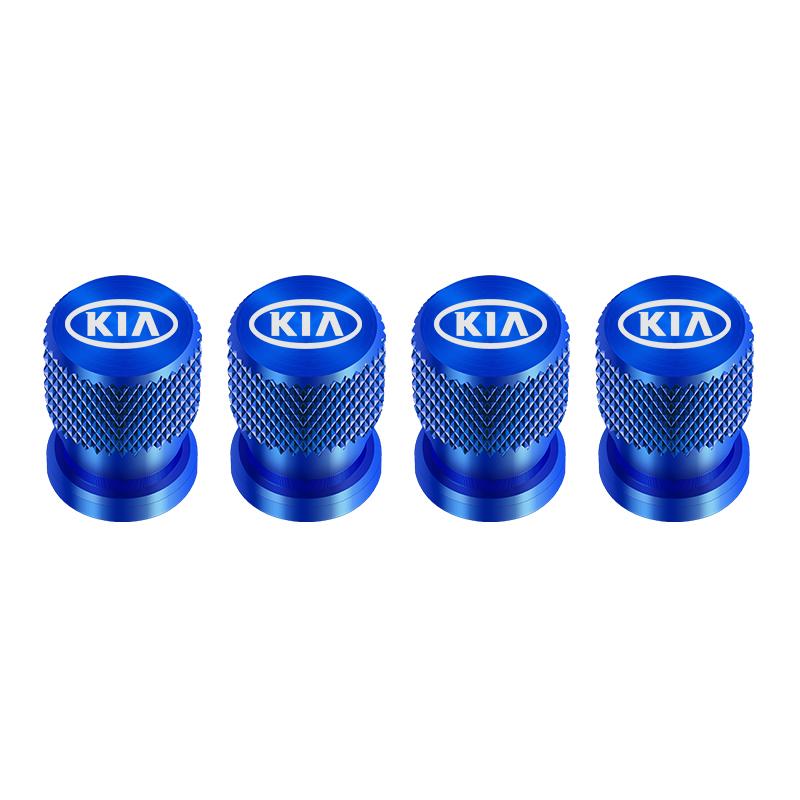 4pcs Car Badges Metal Wheel Tire Valve Cap Covers Auto Accessories For Kia Rio Ceed Sportage Cerato Soul Sorento Picanto Optima