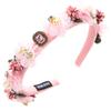 Elegant Hair Female Rhinestone Camellia Headband Ornaments Accessories Hair Pearl Lady