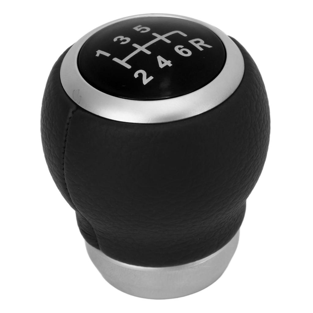 6 Speed Gear Shift Knob Manual Transmission Artificial Leather Replacement for Subaru Black
