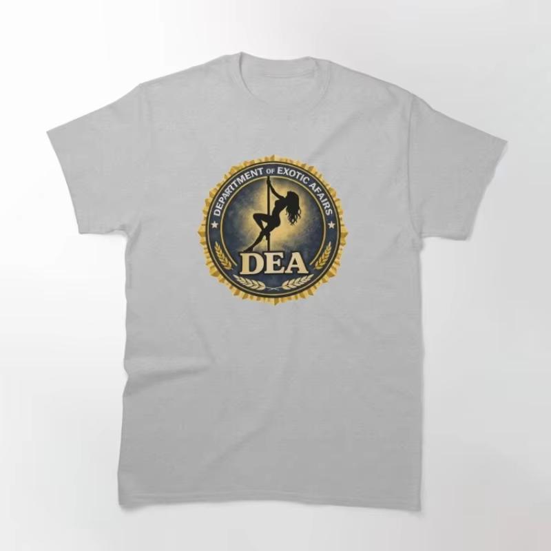 DEA Department of Exotic Affairs funny spoof meme Tshirt unisex 100cotton 2026 summer New breathable Short sleeve graphic shirt