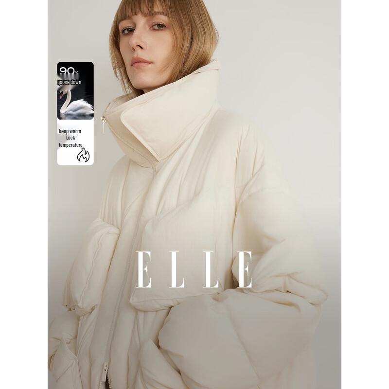 ELLE Women s 90% Goose Down Winter Jacket S