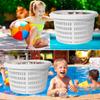 Poolfilter-Skimmer-FilterkorbSiebSkimmerkorbWiederverwendbarer Schwimmbecken-LaubskimmerkorbSchwimmbecken
