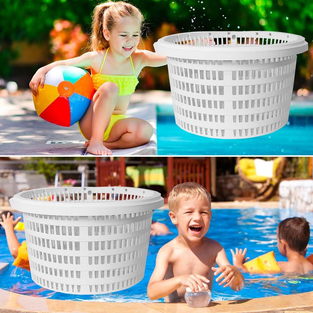 Poolfilter-Skimmer-FilterkorbSiebSkimmerkorbWiederverwendbarer Schwimmbecken-LaubskimmerkorbSchwimmbecken
