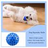 Hexa Bite Squeaky Chew Interactive Dog Toys Ball – Honeycomb Dental Cleaning Texture with Squeak & Bounce for Puppy Playtime