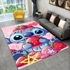 Cute S-Stitch Cartoon Non-Slip Area Rug for Living Room,Bedroom,Playroom,Soft Carpet Floor Mat Home Decor Rug Kids Room Gift