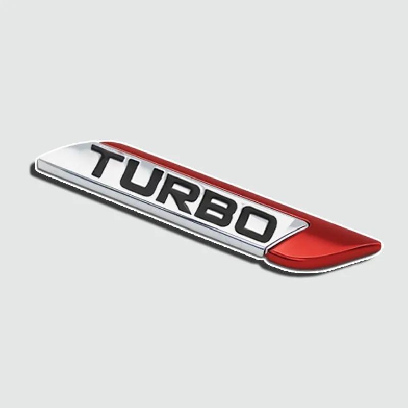 

TURBO 3D металева емблема значок для кузова автомобіля Універсальний зовнішній стиль автомобіля емблема наклейки декоративні наклейки