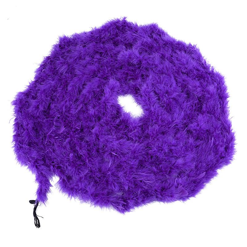 1 Meter Flat Turkey Feather Strip Bouquet Packaging Hand Decoration Performance Clothing Accessories Head Jewelry Decoration