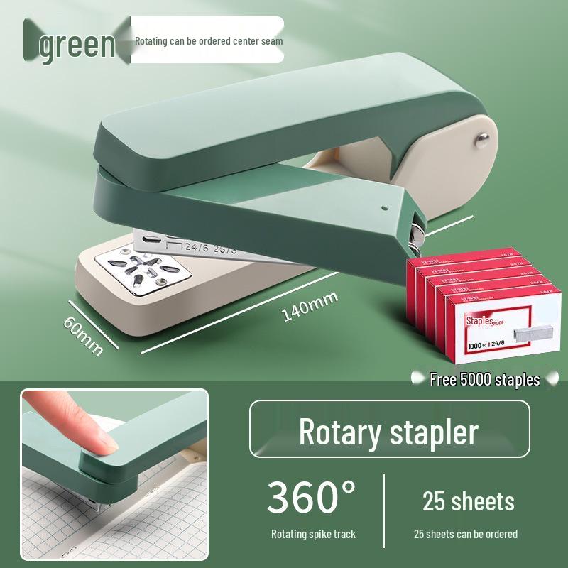 Rotatable Large Stapler: Multi-Purpose for Students and Home Office.