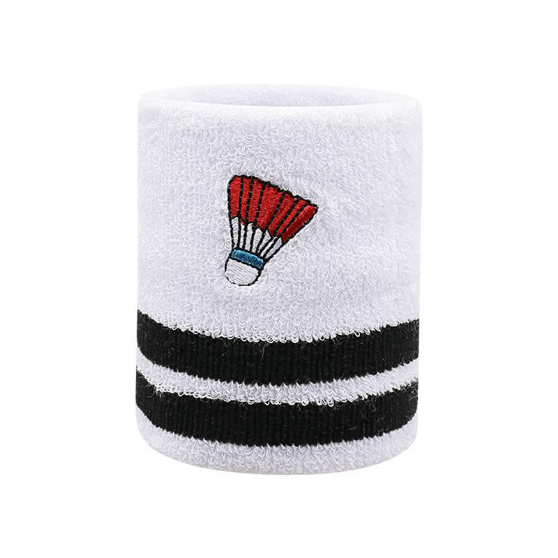 

2026 Professional Embroidery Badminton Sweat Absorbing Wrist Guard Men s and Women s Tennis Running Sweat Wiping Wrist Sports Protector 8*9CM