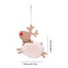 Christmas Wooden Deer Decorations Wooden Deer Decorations With Red Lamb Fabulous Hand Made Red Lamb Decorative Deer Ornament For
