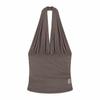 Sexy Neckholder Tüll V-Ausschnitt Tanktop für Damen Stilvolles Schlankmachendes Cropped Top für den Herbst