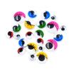 50/100pcs/bag 3D Colorful Activity Eyeballs Plastic Wiggling Moving Eyes