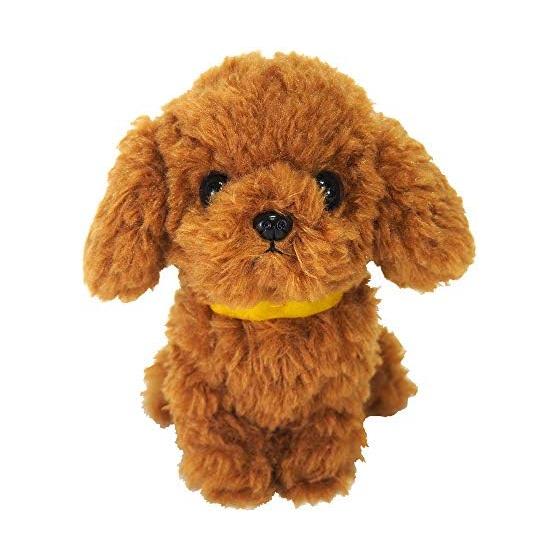 Sun Lemon Paps! Toy Poodle Brown S 15 x 8.2 x 17.4cm Stuffed Animal Dog P-5912