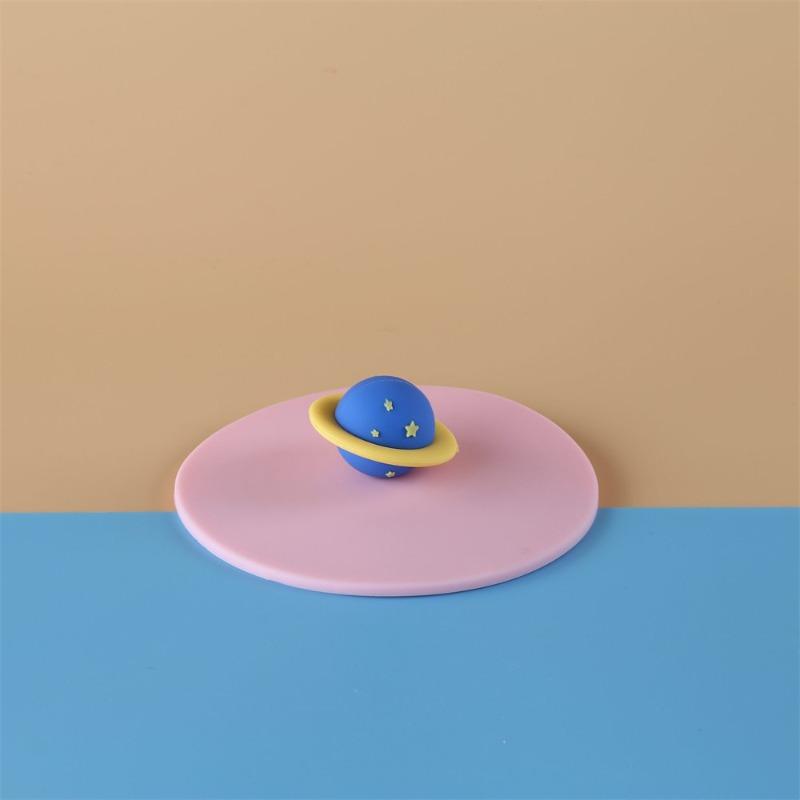 Universal Sandblasted Thickened Silicone Cup Lid - Dust-proof Design - Cute Star-shaped Food-grade Cup Lid