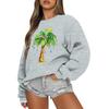 Women  Tops Women's Long Sleeve Sweatshirt Casual Crewneck Loose Fit Pollover Fleece Tops
