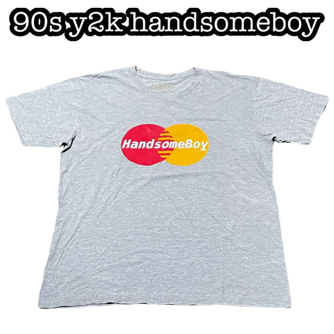 

[USED] 90s y2k handsomeboy Masters Card T-shirt Parody Overseas Limited