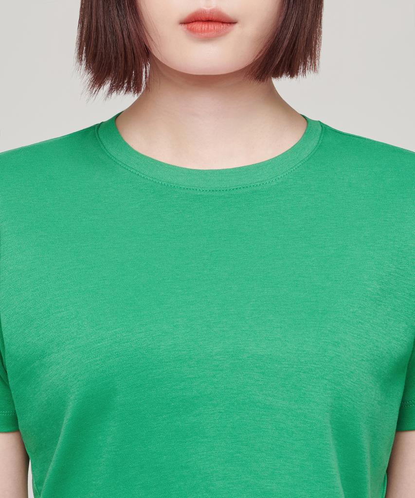 MUSINSA STANDARD WOMAN Women'S Basic Crew Neck T-Shirt [Grass Green]