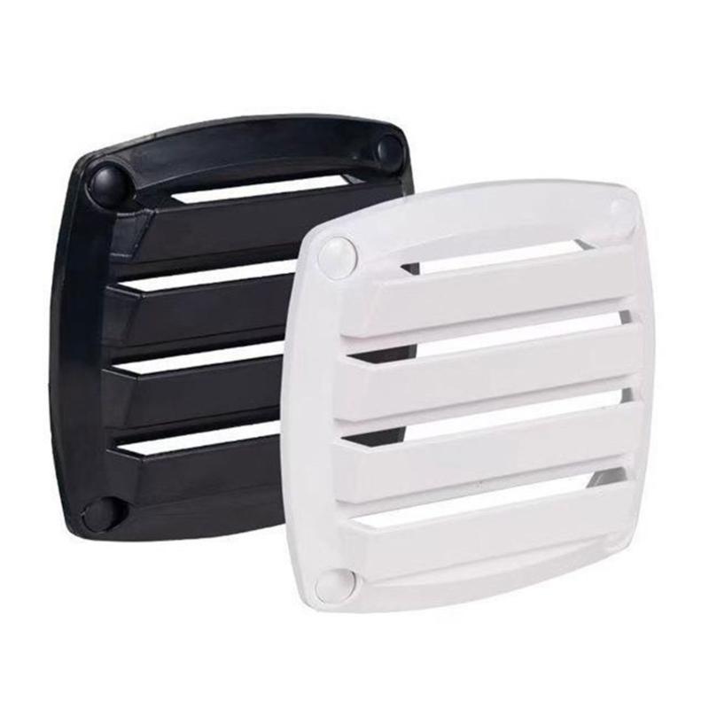 ABS Ventilation Window For Marine Cabin Motorhome Compartment Saltwater Resistant Adjustable Louver System Black White