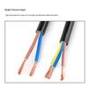 1.5 National Standard Pure Copper Core Electrical Wire - 0.5 Sq, 3-Core, 64-Strand Soft Power Cord, 2.5RVV, 2-Core, 0.75.
