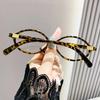 Y2K Classic Style Oval Frame Glasses Women Female Sweet Cool Eye Wear Stylish Reading Digital Device Anti Blue Light Glasses