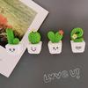 4Pcs/Set 3D Cute Succulent Plant Magnet Message Sticker for Kitchen Refrigerator Magnet Button Cactus Decoration Accessories