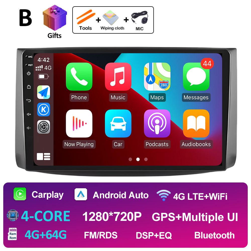 Android Auto Wireless Carplay For Chevrolet AVEO T250 2006 2007 2008 2009 - 2012 Car Multimedia Video Radio Player Bluetooth 4G