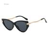 New Fashion Vintage Sunglasses Women Male Design Vintage Cat Eye Sun Spectacles Female Ins Popular Black Eye Spectacles Male's