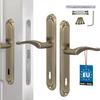 Door Handle Long Key Plate Classic Patina 90 Mm