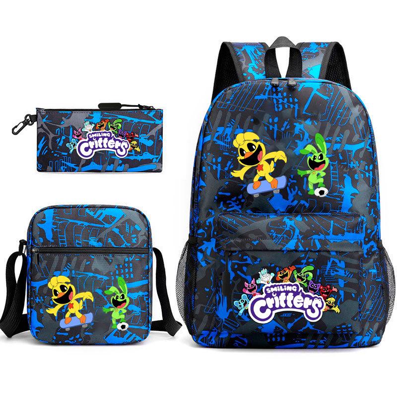 School season starry sky primary school student schoolbag smiling animal leisure backpack