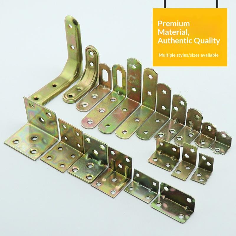 90-degree Right-angle Steel Furniture Fastener Connector T-shaped Angle Bracket L-shaped Hardware Accessory Iron Angle Code