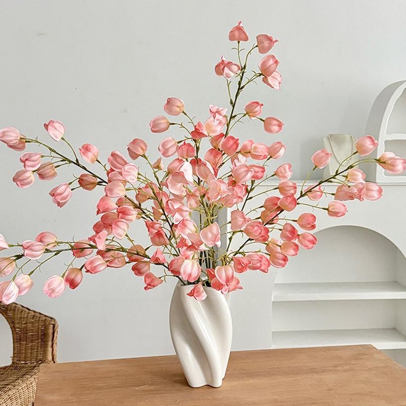 1/4Pcs Artificial Physalis Flowers Bouquet Wedding Flower Arrangement Fake Flowers For Home Hotel Spring Wedding Vase Decor