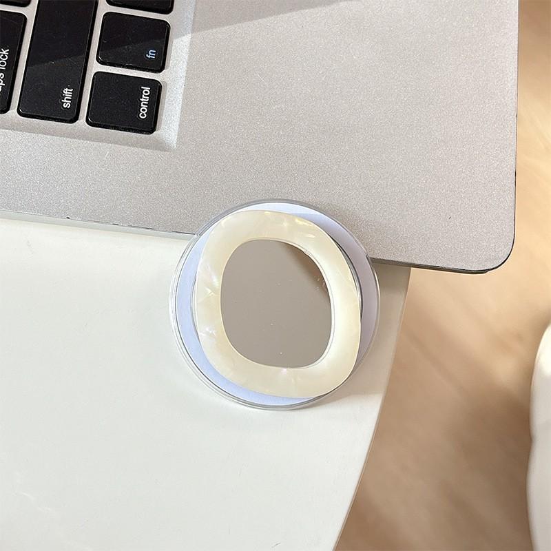 Minimalist Portable Mirror Phone Airbag Holder Desktop Telescopic Magnetic Makeup Girl s Ring Buckle Wholesale