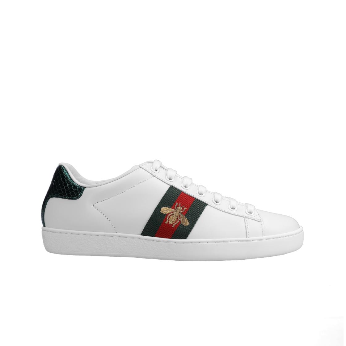 

(в) Вышитые кроссовки Gucci Ace Bee EU 35W