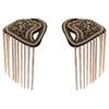 1PC Beaded Decoration Tassel Epaulette Sparkling Shoulder Brooch Pin  Clothing Decoration