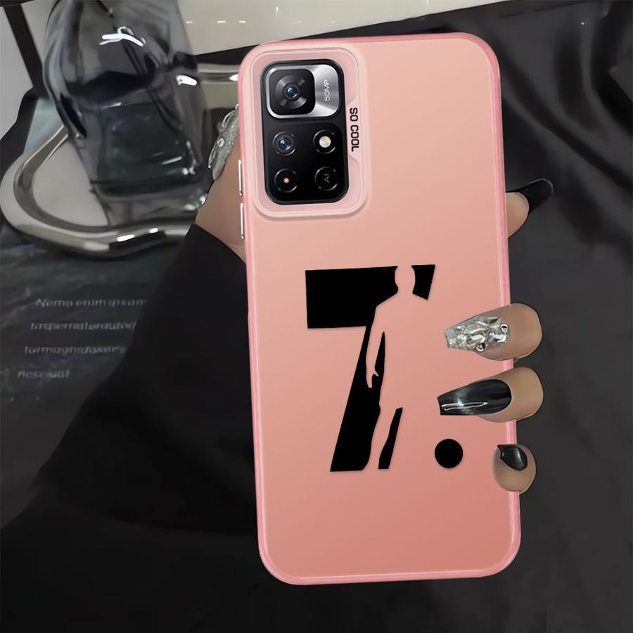 Case for Xiaomi Poco C51 X3 NFC X3 Pro C61 C50 Phone Cover Cartoon Football Number 7 10