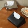 Trapezoidal Geometric Tissue Box Coffee Table Desk Decoration Minimalism Ceramic Tissue Box Bedside Table Paper Towel Case