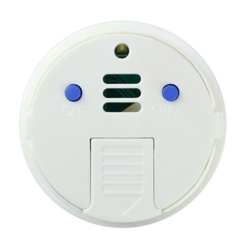 Elektronisches LCD Digitales Thermometer Hygrometer Runder Temperatur-Feuchtigkeitsmesser für Reptilien Glasbehälter Aquarium