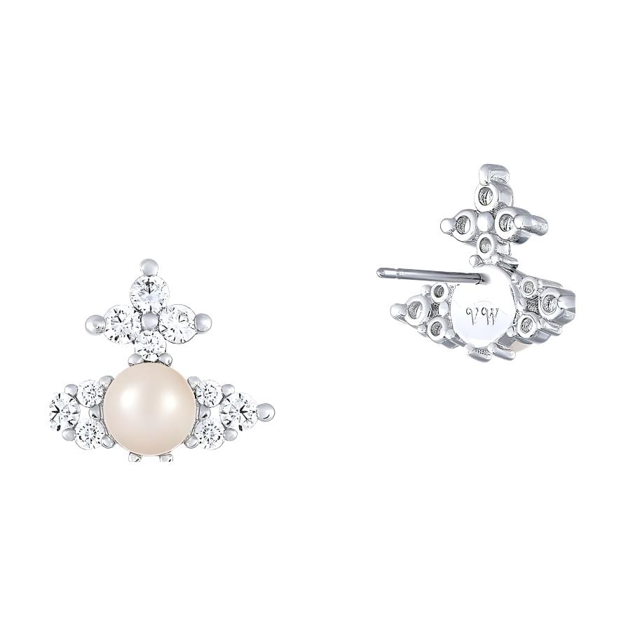 Vivienne Westwood Brass Earrings Women's Silver 8050889777670