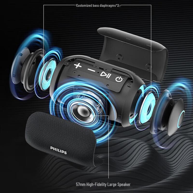 Philips Portable Waterproof Bluetooth Speaker TAS3209